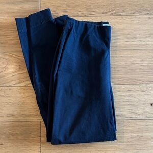 Everlane Women Dark Blue High-Rise Pants with Side Zipper.